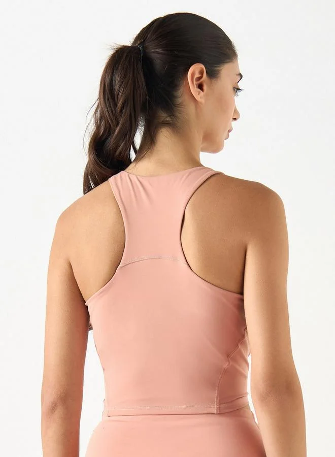 ADOT by Splash Cropped Tank Top with Racerback