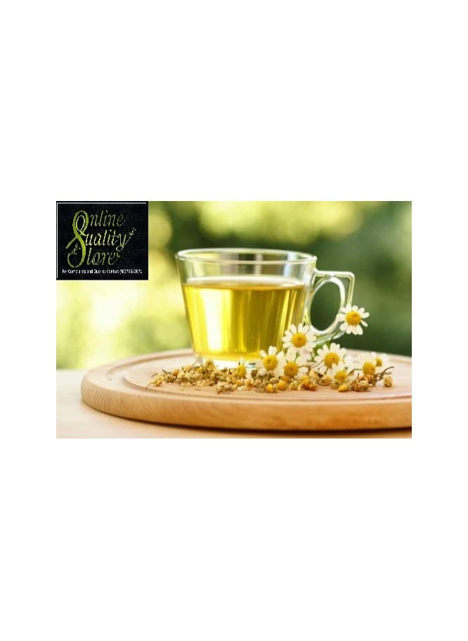 Online Quality Store Organic Chamomile Flower Tea 100g Caffeine Free Herbal Tea Chamomile Tea Boost Immunity Detox Tea Sleep Tea and Stress Relief 100 percent Natural Chamomile Flower Tea Leaves  - Image 5