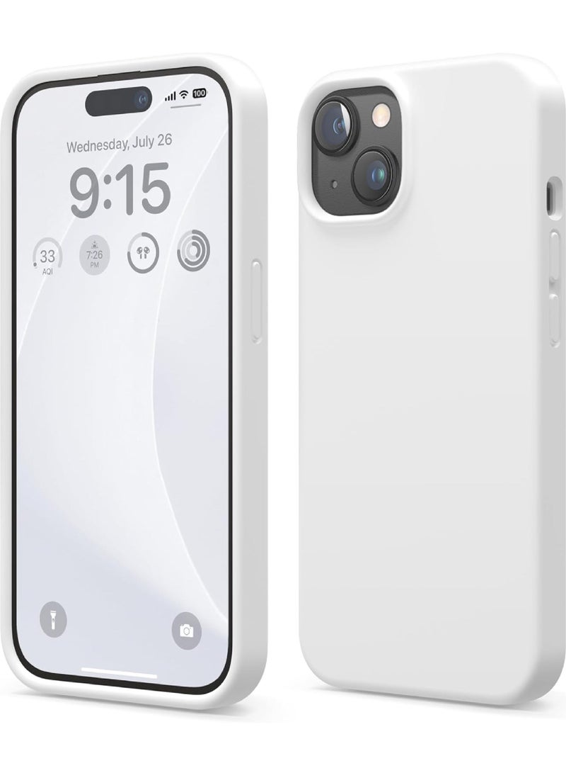 روك بو غطاء حماية سيليكون السائل متوافق مع اي فون 15 بالإضافة إلى غطاء حماية سيليكون 6.7 قسط كامل الجسم - 4 طبقات واقية من الصدمات غطاء الهاتف المحمول مع بطانة ناعمة من الألياف متناهية الصغر - Image 1