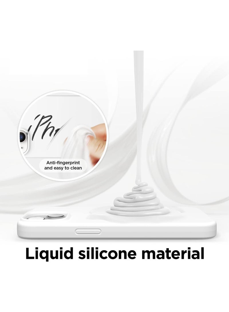 روك بو غطاء حماية سيليكون السائل متوافق مع اي فون 15 بالإضافة إلى غطاء حماية سيليكون 6.7 قسط كامل الجسم - 4 طبقات واقية من الصدمات غطاء الهاتف المحمول مع بطانة ناعمة من الألياف متناهية الصغر - Image 4