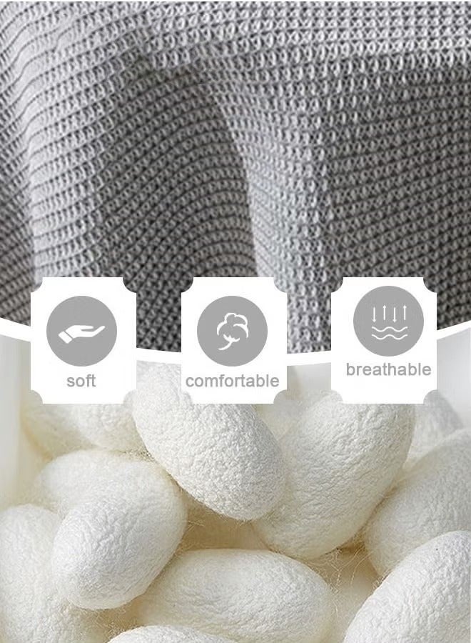 غطاء طاولة سطح مكتب عازل للحرارة Mat Home Decoration مقاومة للماء زيت مستطيل Tablecloth 90*90 CM Grey - Image 3