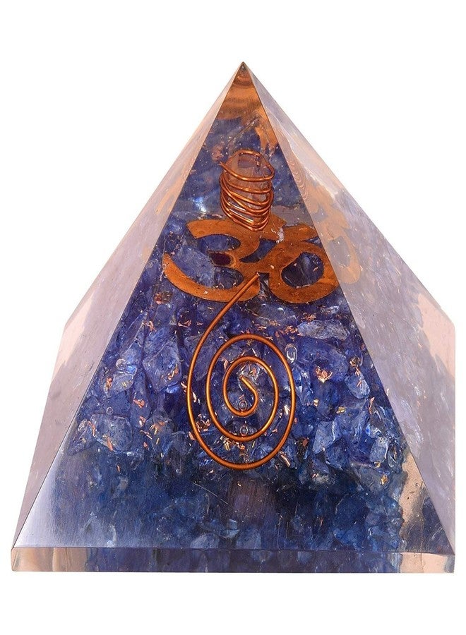 DHYANARSH Certified OM Orgone Gemstone Pyramid for Energy Balance,Spiritual Meditation Yoga (3 x 3 Inch) Reiki Healing - Image 2