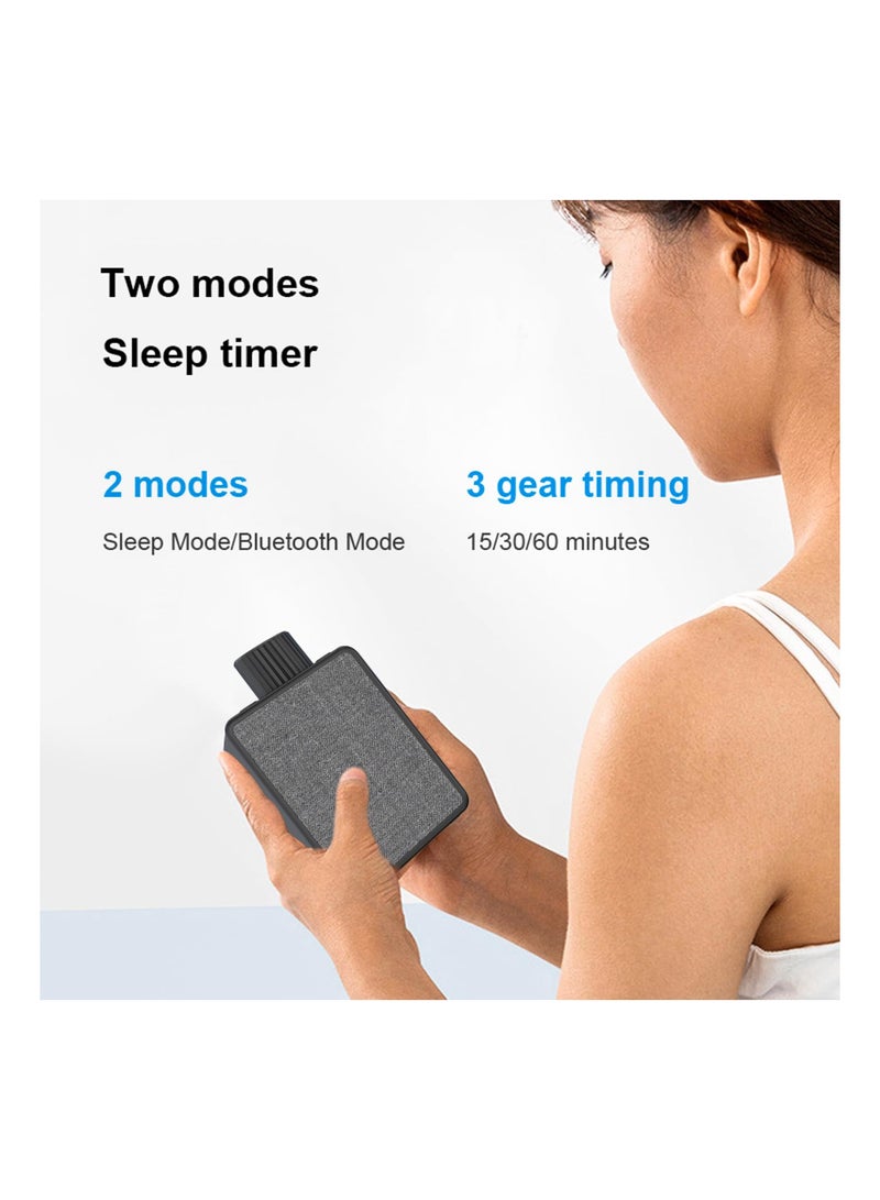 SOLARAE آلة صوت الضوضاء البيضاء للأطفال، 6 أصوات طبيعية مهدئة مع تحكم في الصوت، 3 خيارات مؤقت، مثالية للبالغين والأطفال، آلة نوم مثالية، للطوارئ، السفر، هدية رائعة (أسود) - Image 2