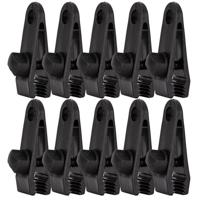 10pcs Tarp Awning Clamp Clips Tent Snaps Hangers Camping Tent Tighten Lock Grip Clamp for Outdoor Camping Farming Garden - Image 1