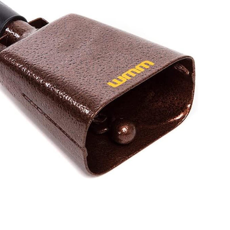 WMM جرس بقوة 10 بوصة من الصلب مع مقبض جرس تشجيع للفعاليات الرياضية أجراس ومدقات مدرسية كبيرة وآلات موسيقية إيقاعية جرس استدعاء إنذار (نحاس) - Image 2