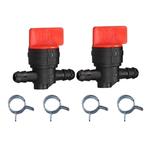 Buckbock 1/4" Inline Gas Fuel Shut Cut Off Valve for 493960 698183 698181 697947 9494768 5019H 5019K Small Engine Lawn Mower Parts 2pcs - Image 2