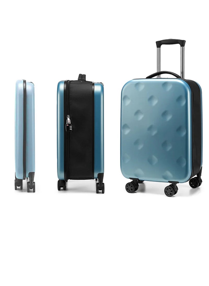 SamoDani Travel Luggage Collapsible Suitcase 1 Piece Folding 4 Wheels Hardside Trolley Travel Business Portable Foldable Luggage 24 Inches (Medium Size) - Image 1
