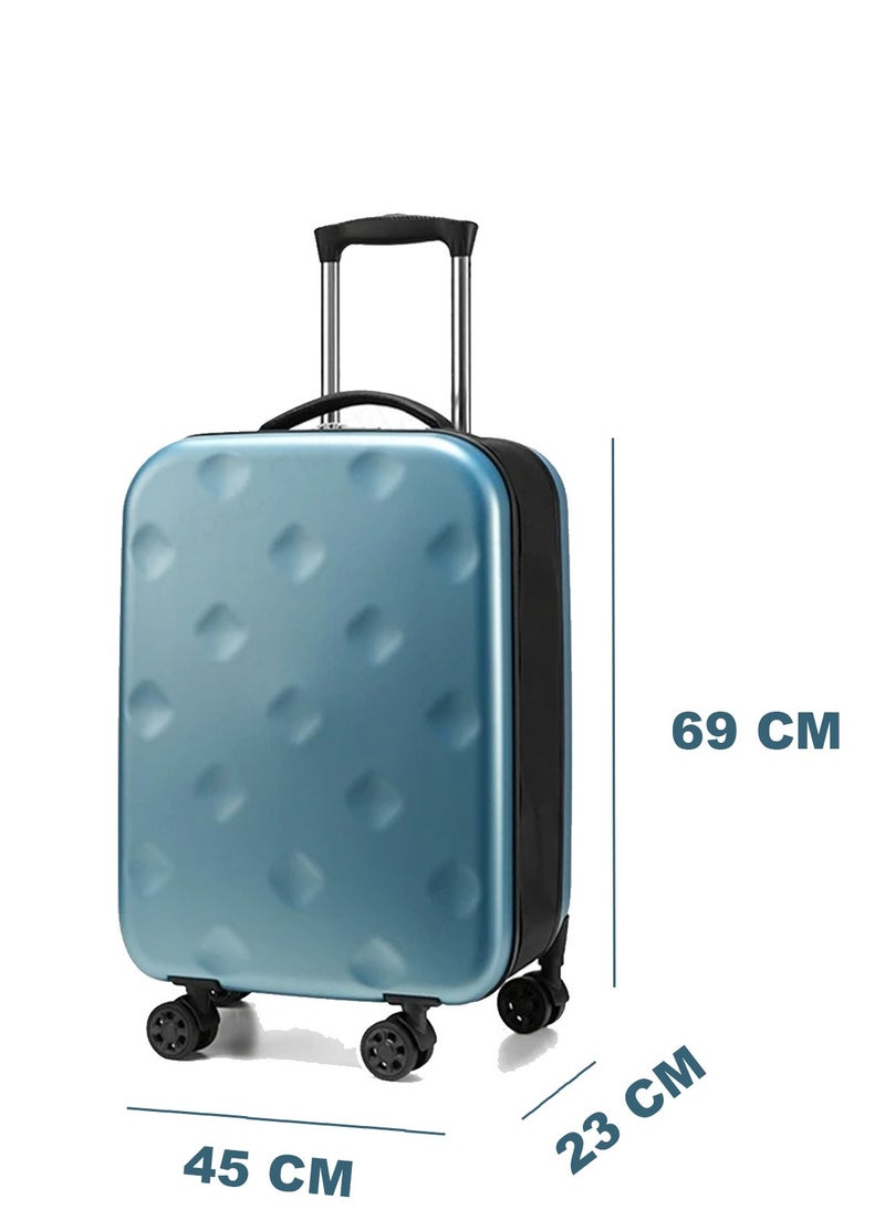 SamoDani Travel Luggage Collapsible Suitcase 1 Piece Folding 4 Wheels Hardside Trolley Travel Business Portable Foldable Luggage 24 Inches (Medium Size) - Image 2