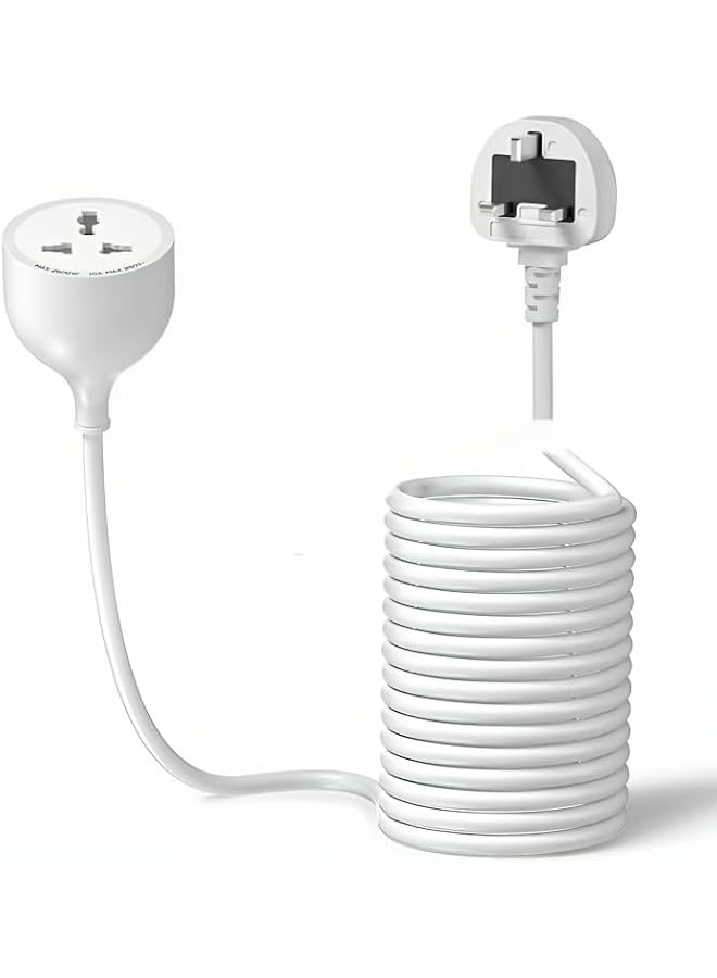 promass Power Extension Cord 5 Meter With UK Plug & UK Socket Outlet 2500W For Home/Office & Extension for Outdoor/Indoor - Image 1