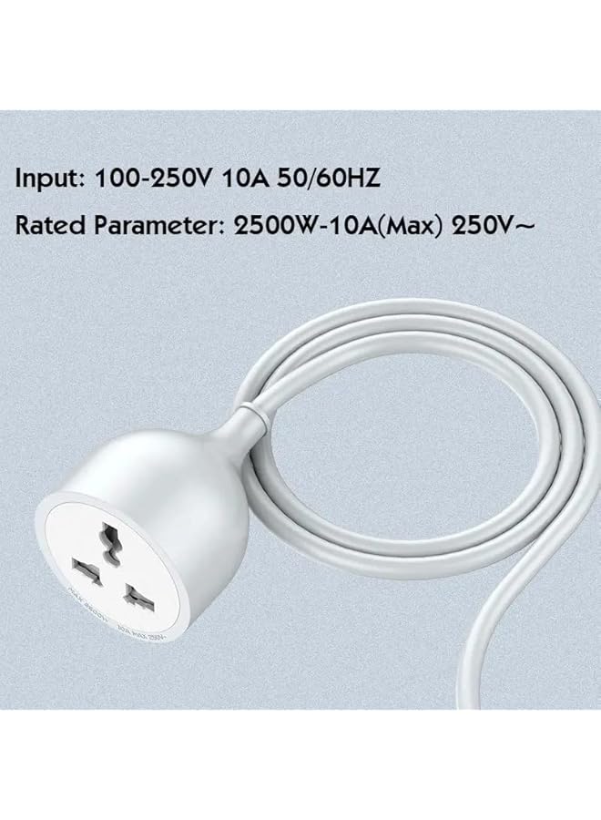 promass Power Extension Cord 5 Meter With UK Plug & UK Socket Outlet 2500W For Home/Office & Extension for Outdoor/Indoor - Image 3