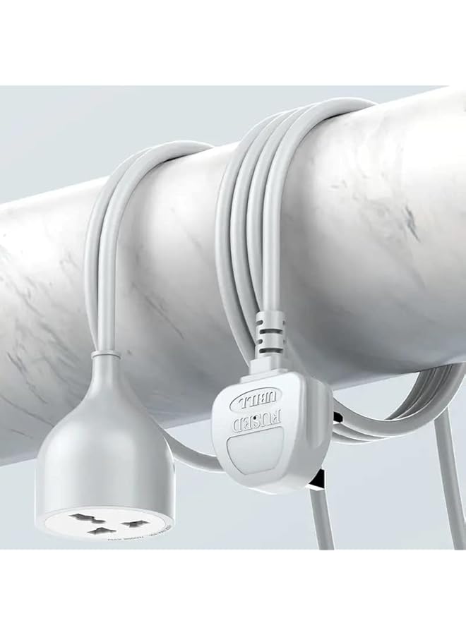 promass Power Extension Cord 5 Meter With UK Plug & UK Socket Outlet 2500W For Home/Office & Extension for Outdoor/Indoor - Image 4