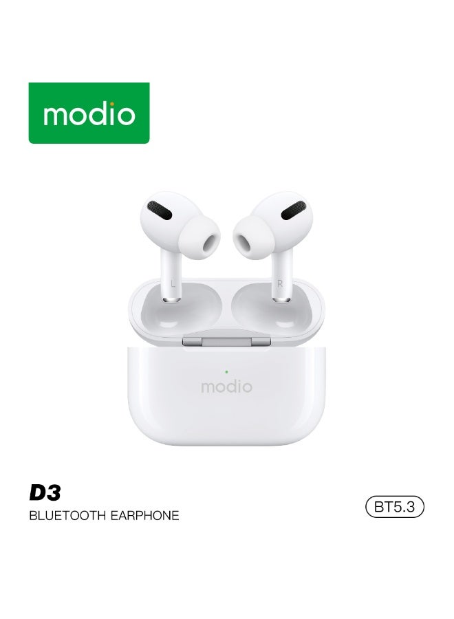 موديو Modio D3 Deep Bass Wireless Earbuds bluetooth 250mAh