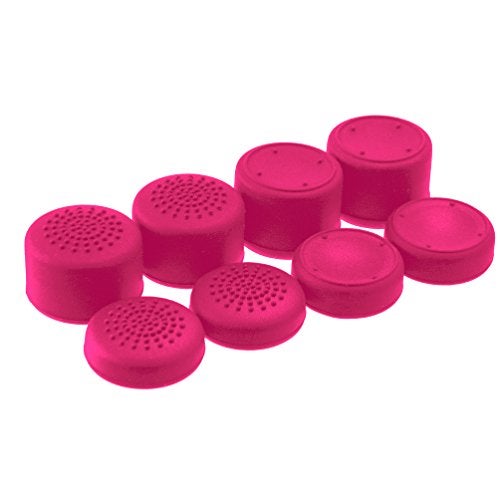 Foamy Lizard AceShot Thumb Grips (8pc) for Xbox One (Series X, S) & Steamdeck by Foamy Lizard – Sweat Free 100% Silicone Precision Raised Antislip Rubber Analog Stick Grips For Xbox One Controller (8 grips) PINK - Image 1