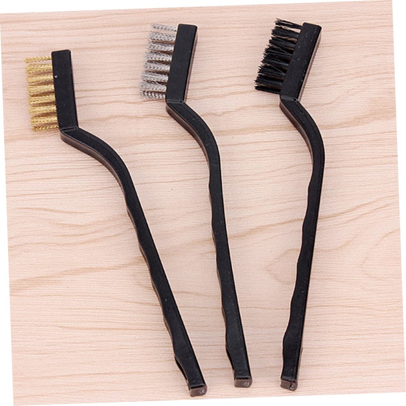 Curved Wire Brushes 12 Pack Steel Nylon Bristles for Rust Removal Deep Cleaning Narrow Spaces - Image 4