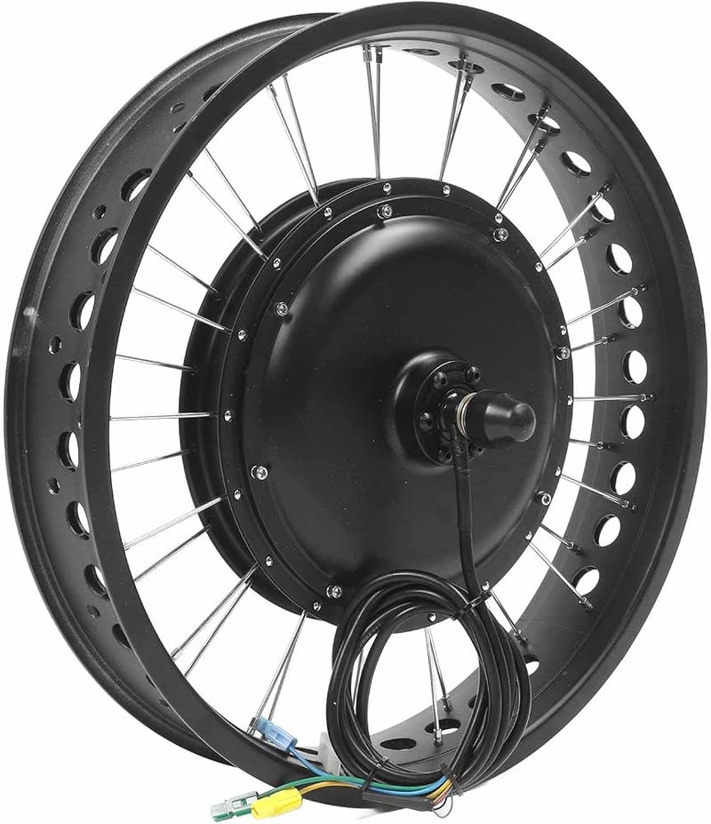 Masyrt 1500W Electric Bike Conversion Kit, Color Screen, Low Noise Brushless Motor, 48V, for 20inch Front Wheel, Aluminum Alloy Rims Fine Craftsmanship Strong Load Bearing - Image 4
