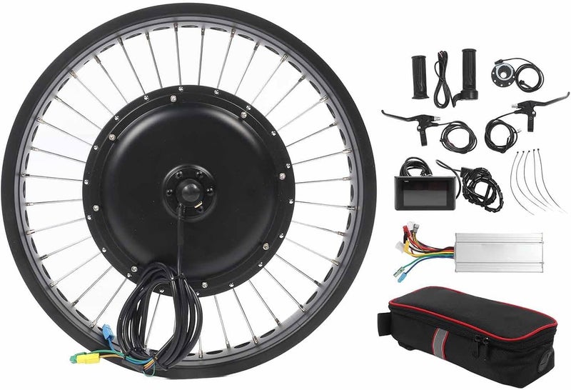 Masyrt 1500W Electric Bike Conversion Kit, Color Screen, Low Noise Brushless Motor, 48V, for 20inch Front Wheel, Aluminum Alloy Rims Fine Craftsmanship Strong Load Bearing - Image 1