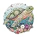 Purdicra Wooden Puzzles for Adults Embroidered Turtle Wooden Jigsaw Puzzle Unique Animal Shaped Wood Puzzles Adult Christmas Birthday Gifts for FriendsFamily Home Decor 85x84100pcs - Image 2