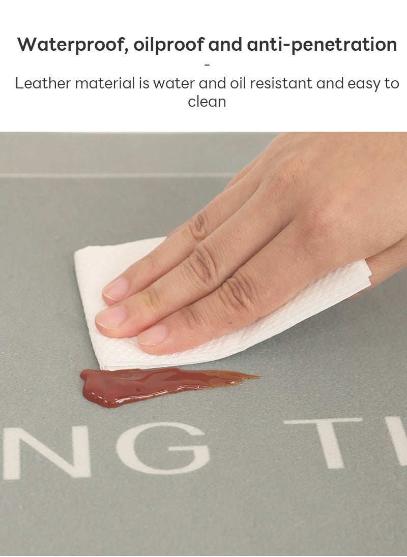 Sharpdo 2 PCS Kitchen Floor Mats Rugs Set, Cushion Floor Carpet, Waterproof, Oil Resistant and Anti-Fatigue PU Standing Mat for Kitchen, Floor, Office, Sink, Laundry 40*60CM+40*180CM  - Image 3