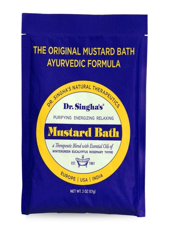 Dr. Singha's Mustard Bath, Therapeutic Bath Salts, 2 Oz - Image 1