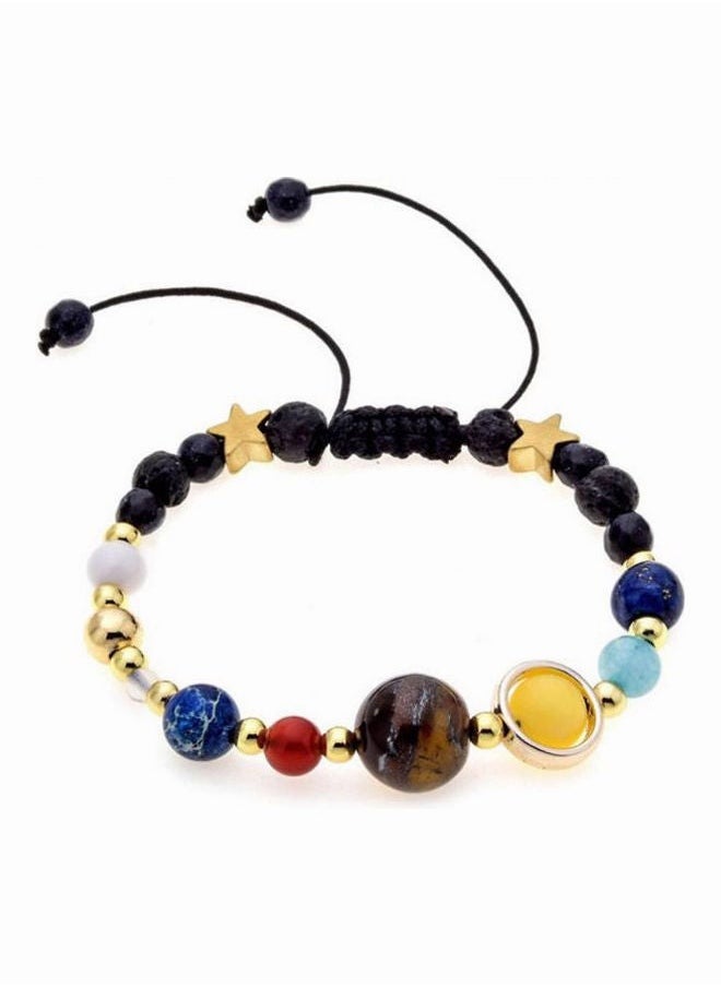 DURKU - Women Solar System Bracelet Universe Galaxy The Eight Planets Guardian Star Natural Stone Beads Bracelet Bangle Gifts for Girls - Image 1