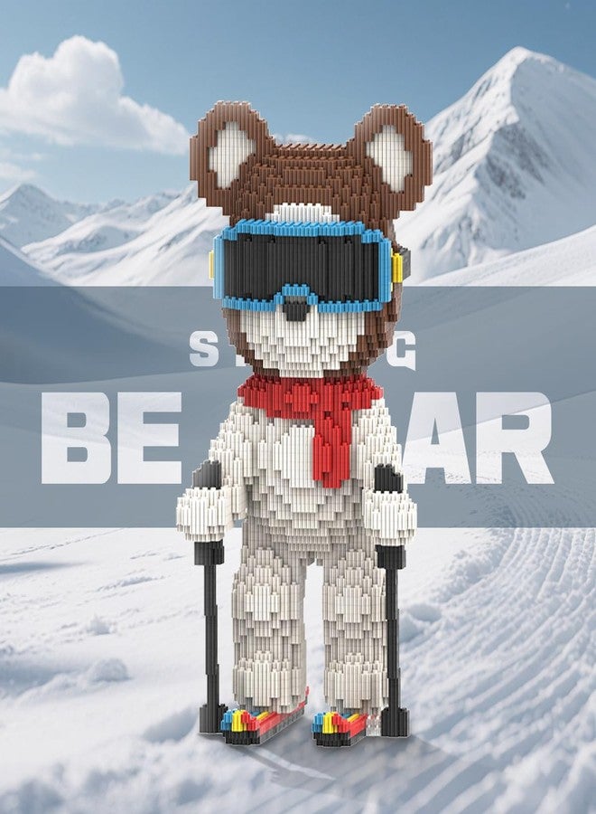 DAHONPA Animal Skating Cool Bear Micro Building Blocks Set (3650 Pieces) Gift for Adults and Kids - Image 5