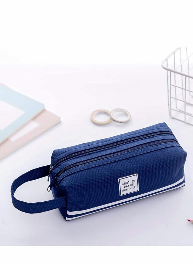 Excefore - Pencil Case, Pencil Case, Felt Student Large-Capacity Pouch, Zipper Bag, Durable Stationery Bag - Image 1