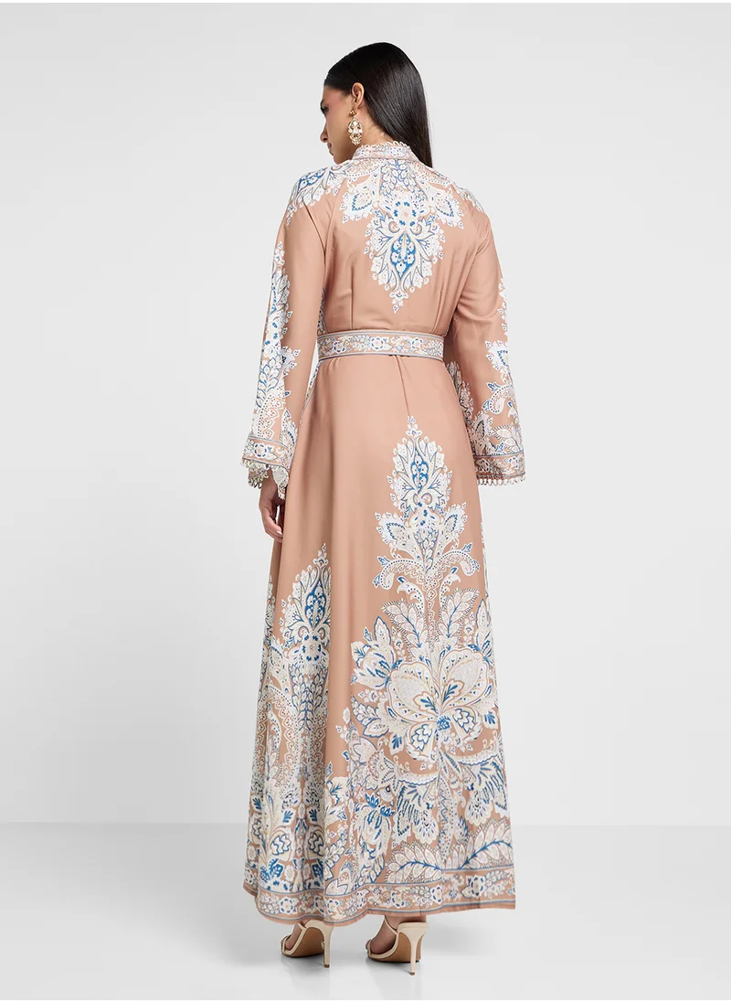 خزانة Abstract Print Dress