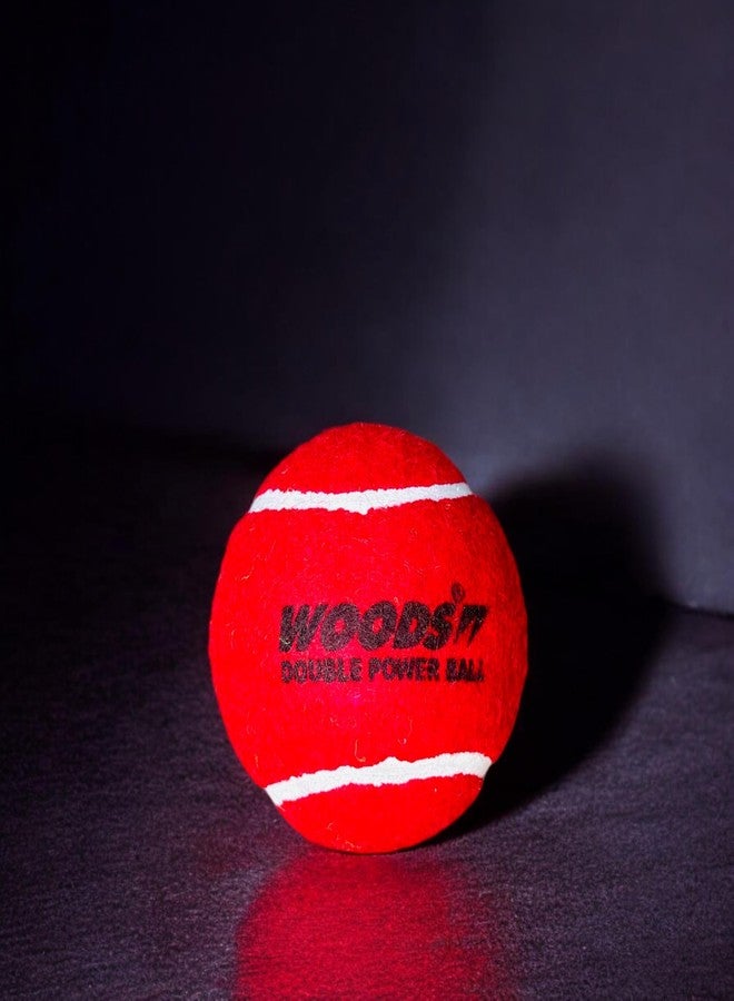 WOODS Double Power Cricket Tennis Balls (6) - Image 5
