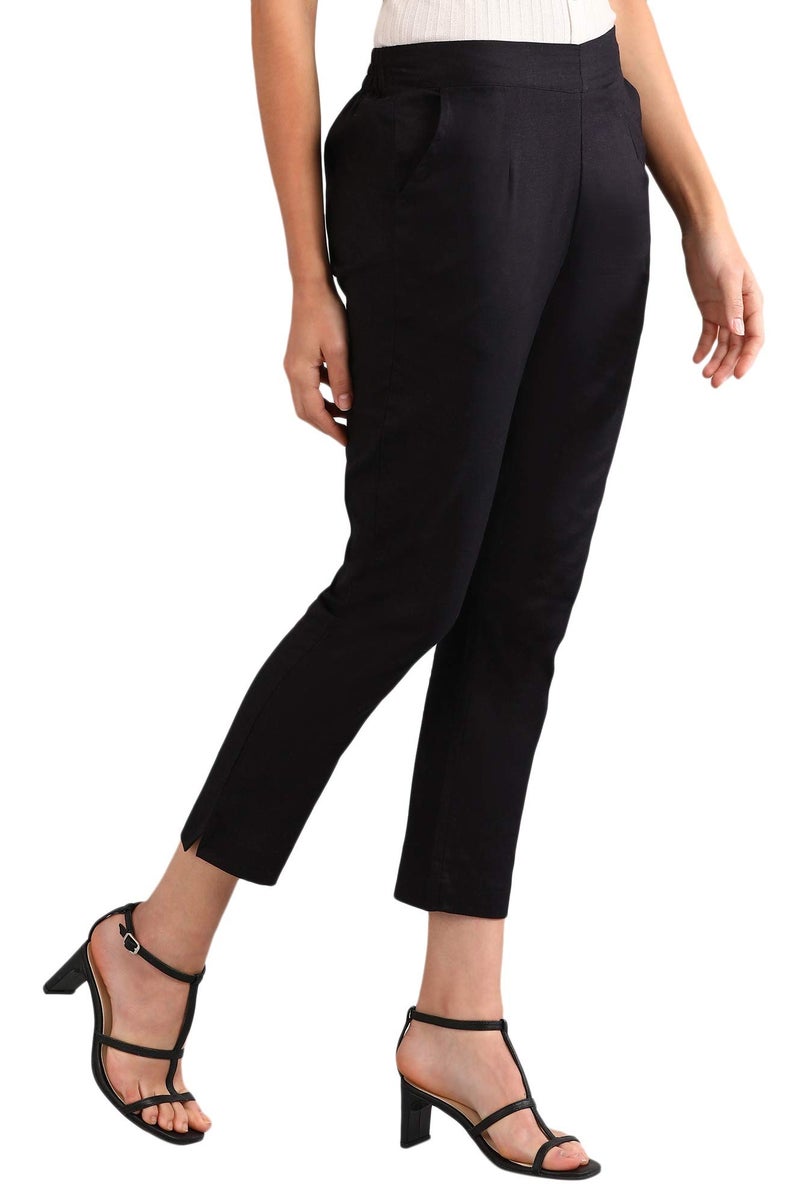 Aurelia Women's Tapered Pants (20CRA60015-600102_Black_S) - Image 4