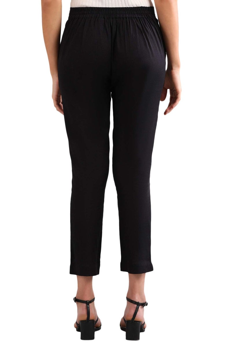 Aurelia Women's Tapered Pants (20CRA60015-600102_Black_S) - Image 2