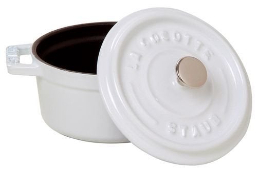 STAUB 4-Qt. Round Dutch Oven Color: White - Image 2