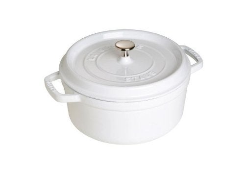 STAUB 4-Qt. Round Dutch Oven Color: White - Image 5