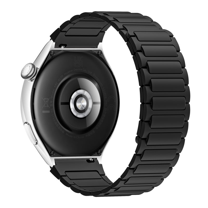 إيروريكس سوار ساعة For Honor Magic Watch 2 46 مم 22 مم على شكل حرف I من السيليكون المغناطيسي (أسود) - Image 2
