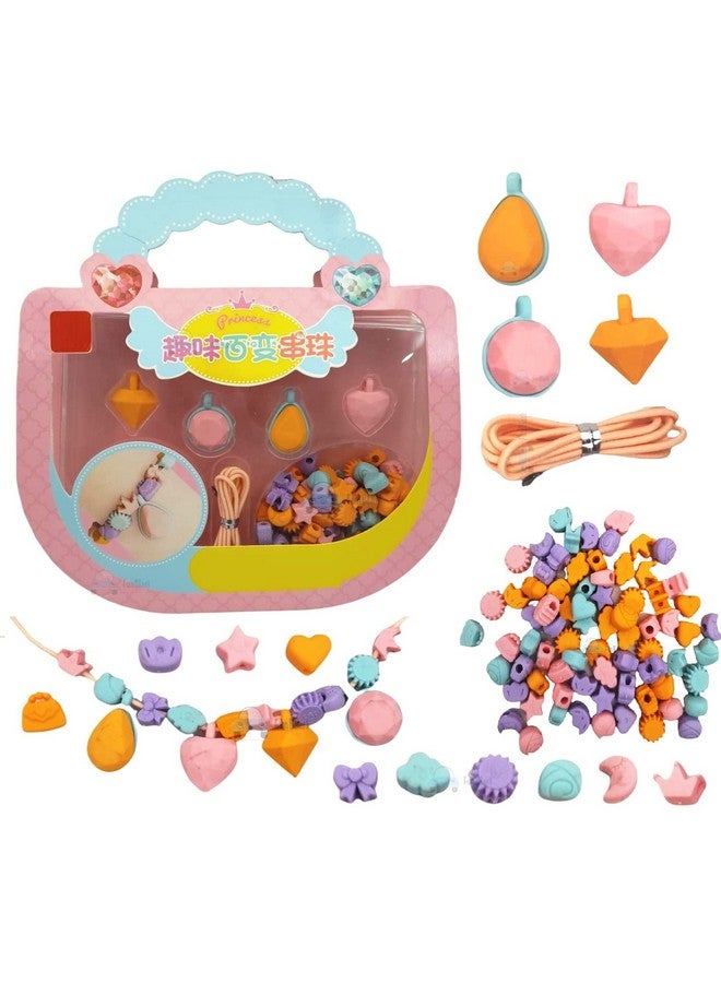 FunBlast FunBlast Necklace Beads Erasers Set for Kids - DIY Making Erasers Beads Stationary Kit for Kids, Birthday Return Gift for Children (Multicolor)  - Image 1