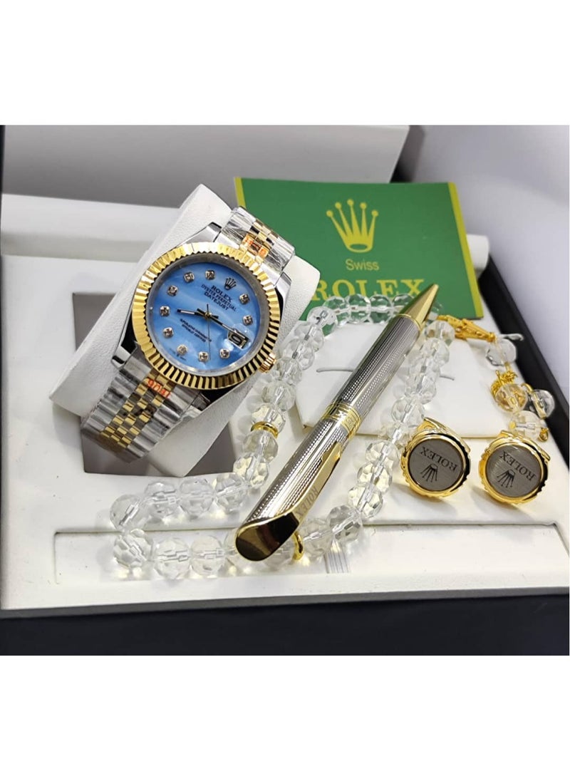 Klex - Clix set for men, battery, watch, pen, and cufflinks - Image 1