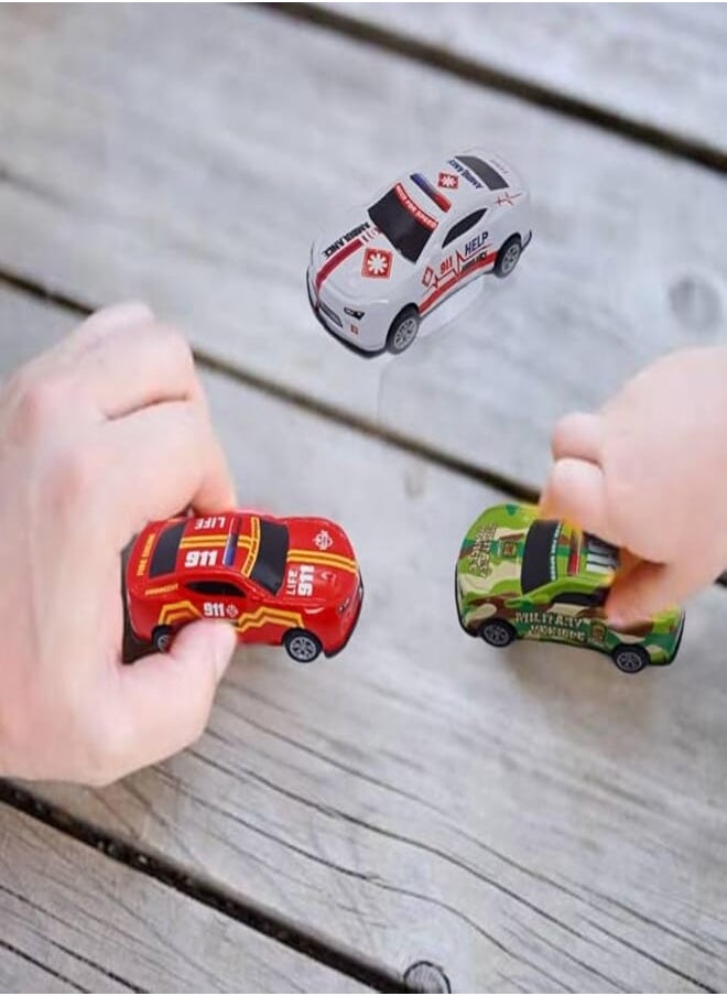 3 Pcs Mini Racing Car Metal Car for Kids Free Wheel High Speed Best Toys Gifts for Kids Boys (Multicolor) (Red.white,green) 