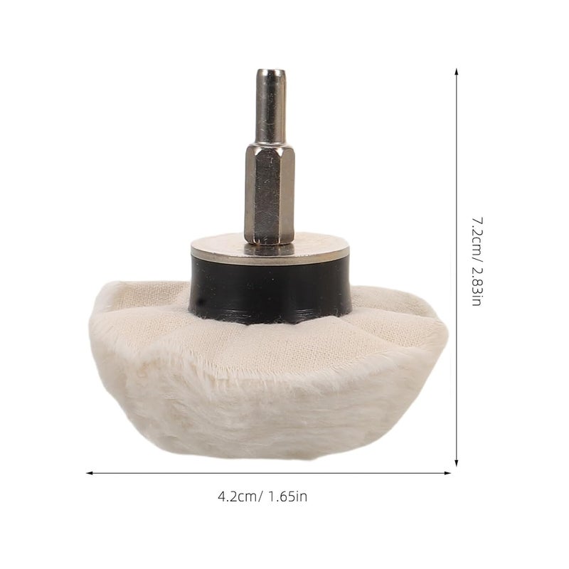 3pcs Mushroom Polishing Wheel Kit with Shafts Buffing Wheel Polisher Set for Grinder 3”/2”/1.5” for Metal Aluminum Stainless Steel Chrome Surfaces - Image 2