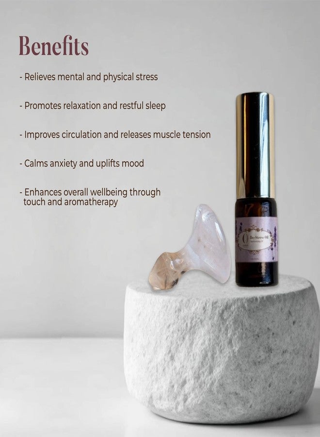 أوهريا مجموعة أوهريا أيورفيدا لتخفيف التوتر وزيت الاسترخاء | أداة تدليك كوارتز + زيوت اللافندر والبرتقال للاسترخاء | هدايا ديوالي - Image 5