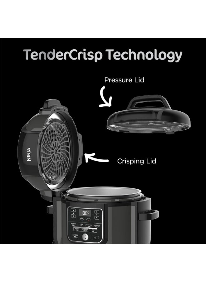 Ninja Ninja Op300 Foodi Ultimate 8 In 1 Pressure Cooker With Crisping, 1460 Watts, 6 Litre Capacity, Black  - Image 2
