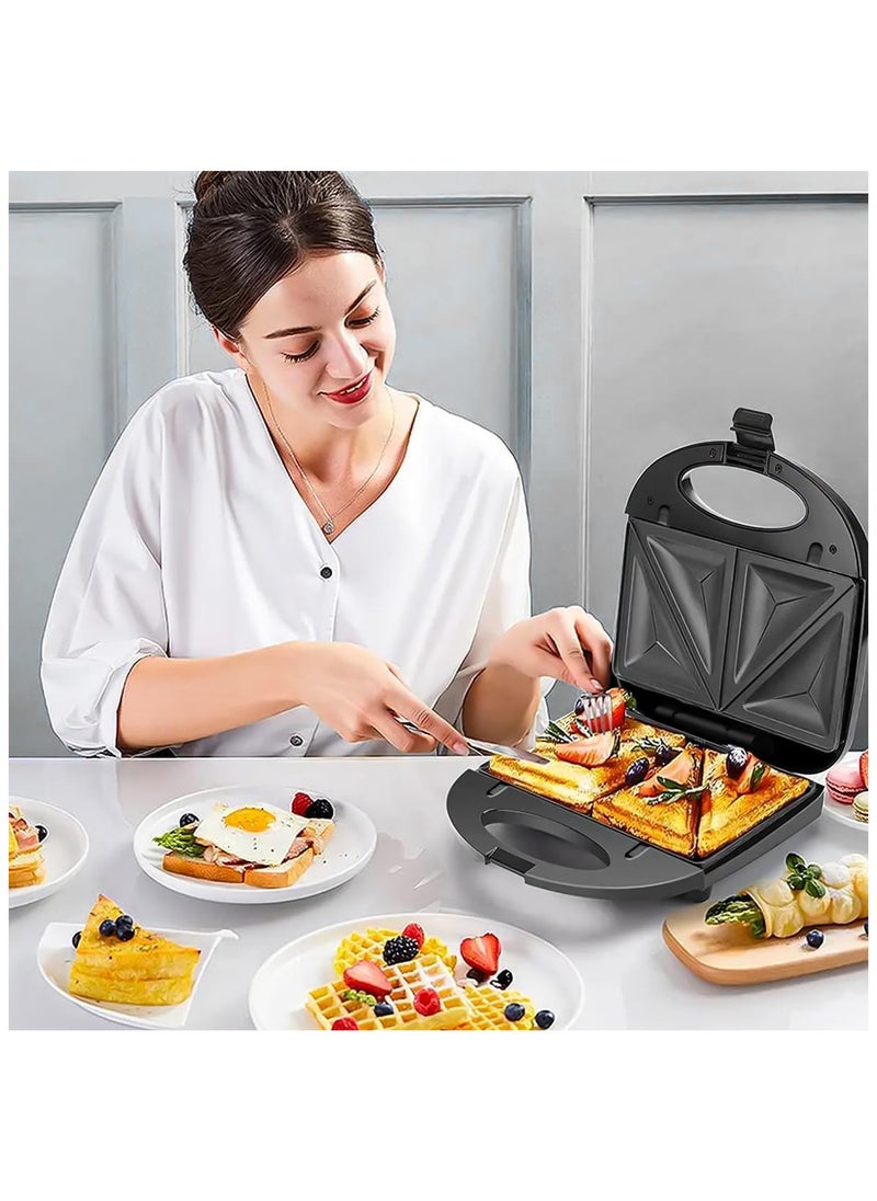 Home Gold - Home Gold 6 in 1 Waffle and Sandwich Maker - Waffle Maker with Non-Stick Coating, Clamp, Easy to Use and Clean - Multipurpose Kitchen Tools for Waffles and Sandwiches (2023-1) - Image 1