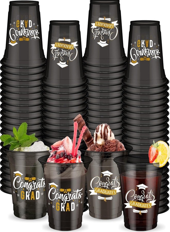 Tioncy 80 Pcs Graduation Cups Class of 2026 Party Plastic Cups 12 oz Graduation Party Decorations Grad Disposable Tableware Drinkware for Hot Cold Drinks Beverage Ice Cream School Supplies - Image 1