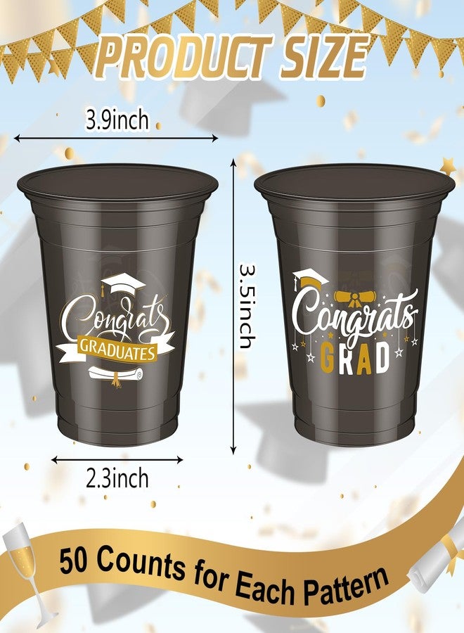 Tioncy 80 Pcs Graduation Cups Class of 2026 Party Plastic Cups 12 oz Graduation Party Decorations Grad Disposable Tableware Drinkware for Hot Cold Drinks Beverage Ice Cream School Supplies - Image 2