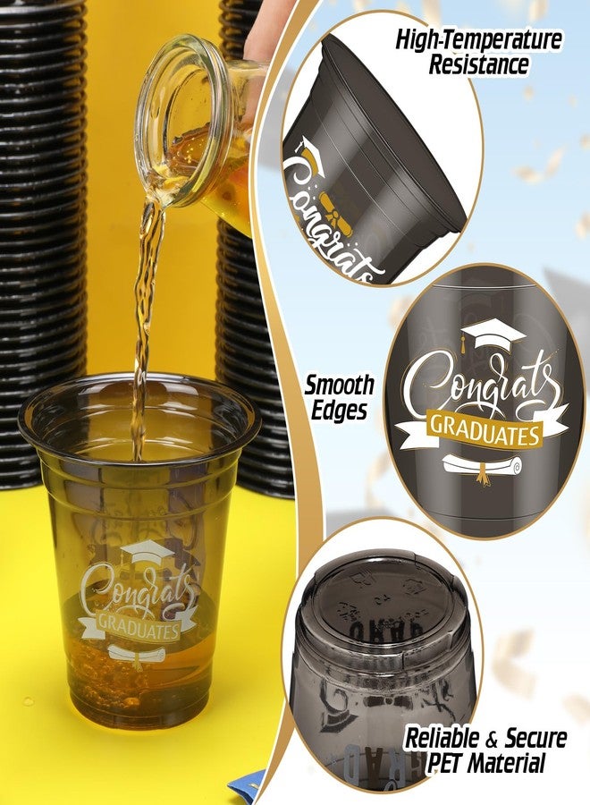 Tioncy 80 Pcs Graduation Cups Class of 2026 Party Plastic Cups 12 oz Graduation Party Decorations Grad Disposable Tableware Drinkware for Hot Cold Drinks Beverage Ice Cream School Supplies - Image 3