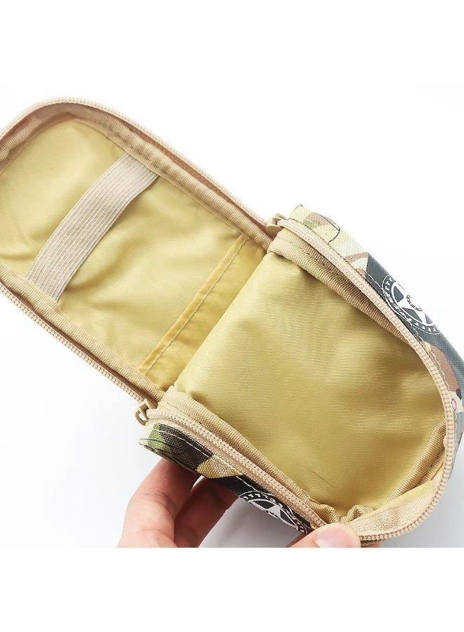 عام مقلمة الإبداعية مقلمة التمويه سستة طالب تخزين حقيبة أدوات مكتبية قلم رصاص الكرتون صندوق أدوات مكتب - Image 2