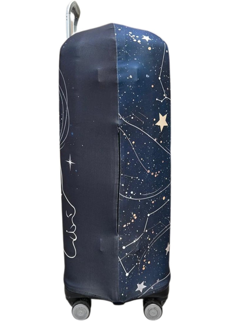 natOnat Travel Luggage Cover Protector - Suitcase Cover - Stretchy, Washable Spandex & Polyester - Protects Against Dirt & Scratches - Lunara Design - Fits 72-81 CM Height ( X Large ) - Image 4