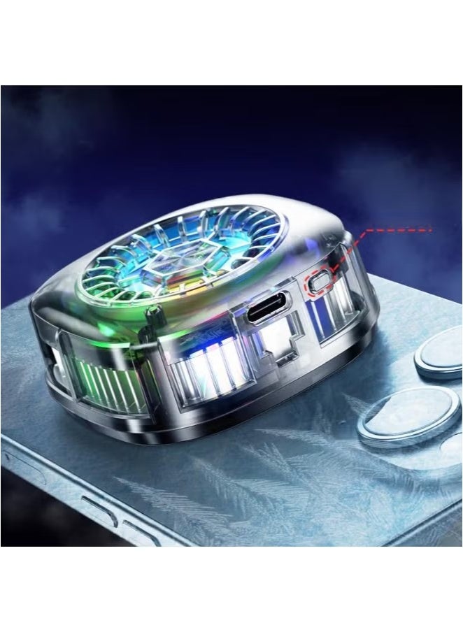 Magnetic mobile phone cooler, iPad mobile phone cooling fan with semiconductor cooling chip, universal mobile phone radiator suitable for Tiktok live broadcast, outdoor Vlog, mobile games  - Image 2