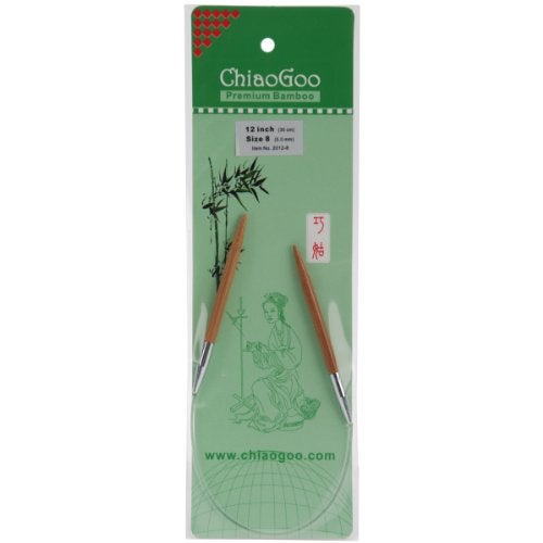 ChiaoGoo Bamboo Circular 12" Knitting Needles: Size 8 - Image 3