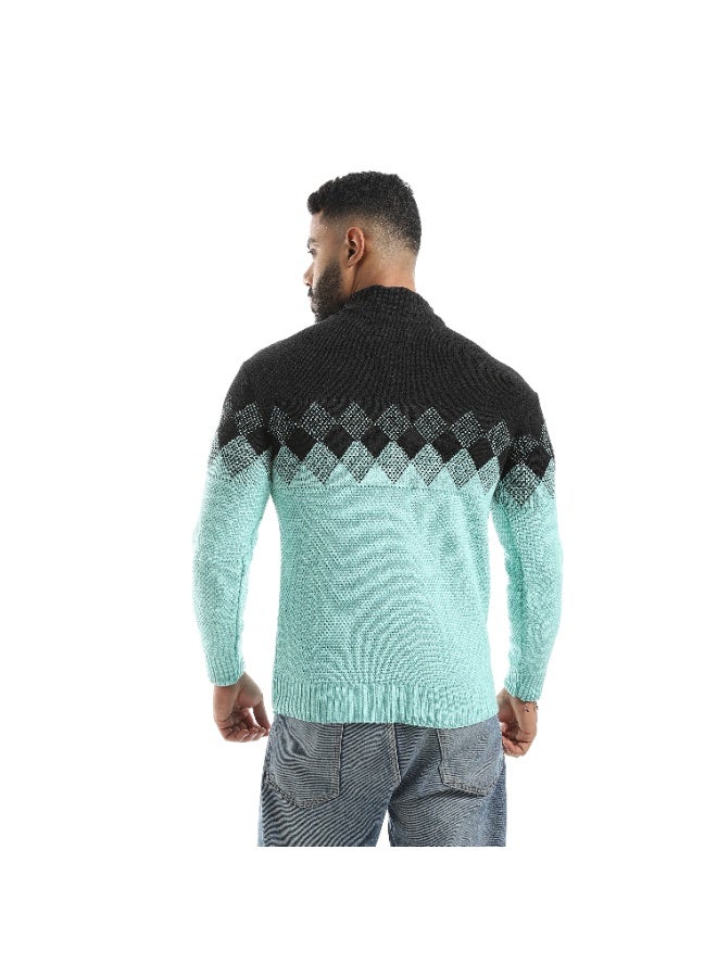 سيزار بلوفر صوف رجالي بنقش علي الصدر وسوستة - Image 3