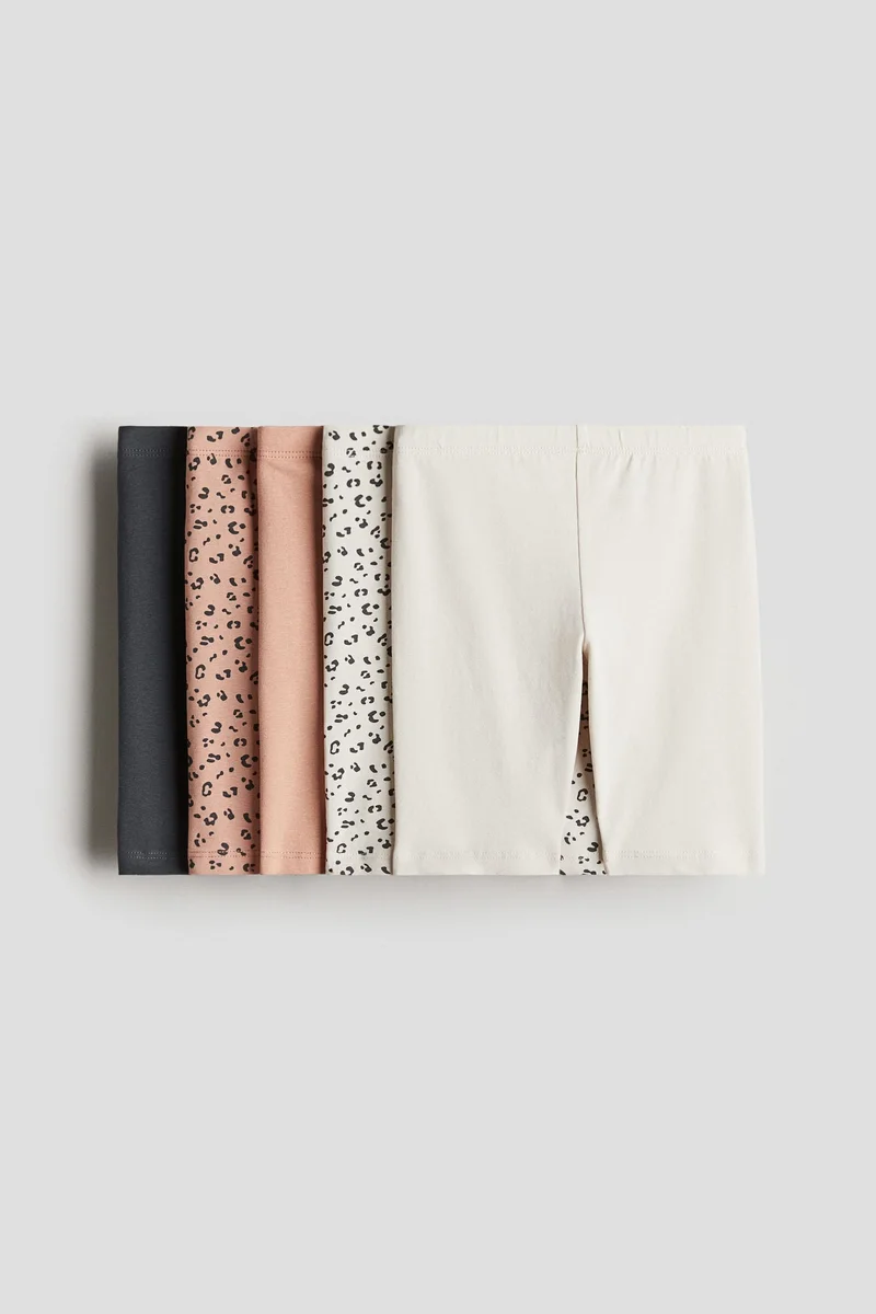 H&M 5-pack cotton cycling shorts