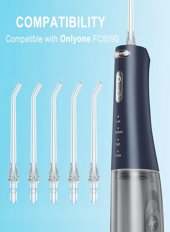 FUNSEE Replacement Heads for Onlyone Water Flosser, Only Compatible Onlyone FC5090 Water Flosser Replacement Tips Oral Irrigator Jet Tip(5 Classic Jet Tips) - Image 2